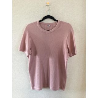 ユニクロ(UNIQLO)の送料無料！ユニクロ　カノコＴシャツ（ピンク系）(Tシャツ/カットソー(半袖/袖なし))