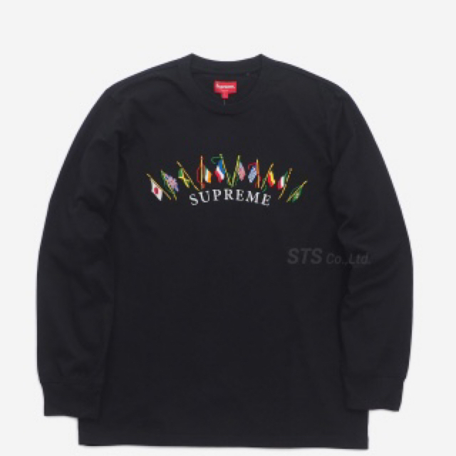 Supreme 19AW  Flags L/S Top ブラック M