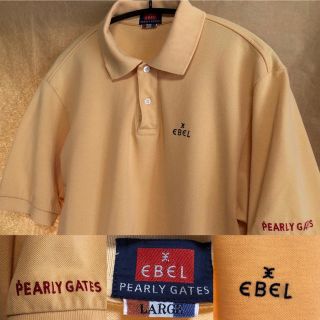 パーリーゲイツ(PEARLY GATES)のPearly Gates EBEL ポロシャツ L 薄オレンジ(ウエア)