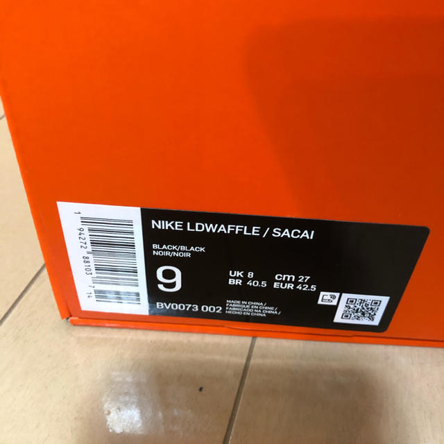 NIKE LDWAFFLE SACAI ナイキ サカイ ワッフル 黒 新品 2