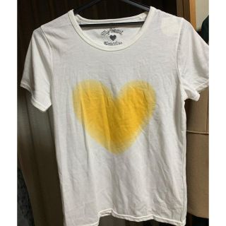 エイチアンドエム(H&M)の新品タグ付き イエロー♡ハートTシャツ(Tシャツ(半袖/袖なし))