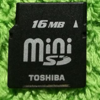 トウシバ(東芝)のミニSDカード【16MB】TOSHIBA(PC周辺機器)