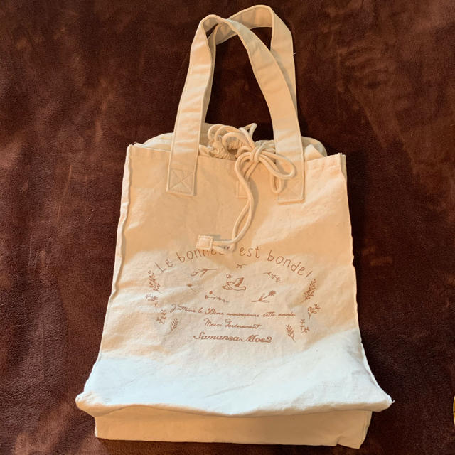 SM2(サマンサモスモス)の未使用品 A3サイズ sm2 トートバッグ 帆布 巾着バッグ レディースのバッグ(トートバッグ)の商品写真