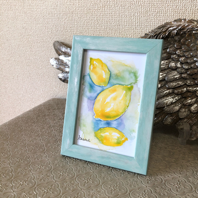 SALE！🍋幸せのレモン🍋✨開運アート ハンドメイドのインテリア/家具(アート/写真)の商品写真