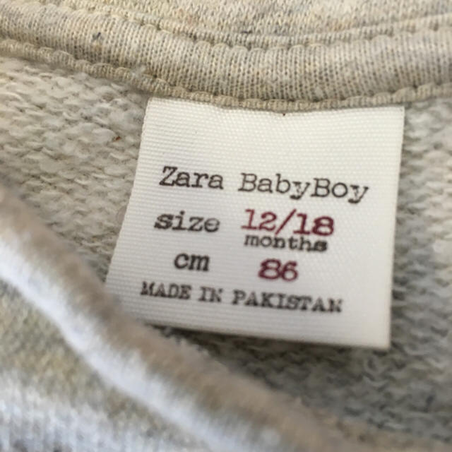 ZARA KIDS(ザラキッズ)の〜3/10 お取置き キッズ/ベビー/マタニティのベビー服(~85cm)(トレーナー)の商品写真