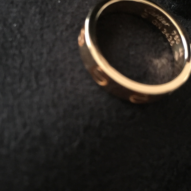 Cartier(カルティエ)のミニラブリングPG♡4号 カルティエ レディースのアクセサリー(リング(指輪))の商品写真