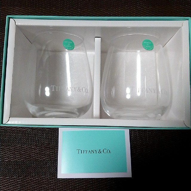 Tiffany & Co.(ティファニー)のティファニー　タンブラー　２個セット　TIFFANY & Co. インテリア/住まい/日用品のキッチン/食器(グラス/カップ)の商品写真