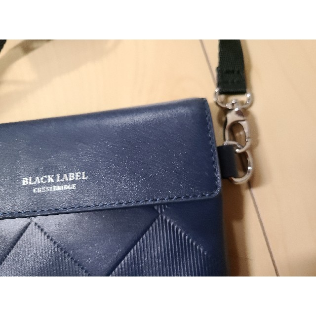 BLACK LABEL CRESTBRIDGE(ブラックレーベルクレストブリッジ)の【シン様専用】クレストブリッジ ブラックレーベル ミニサコッシュ ネイビー  メンズのバッグ(その他)の商品写真