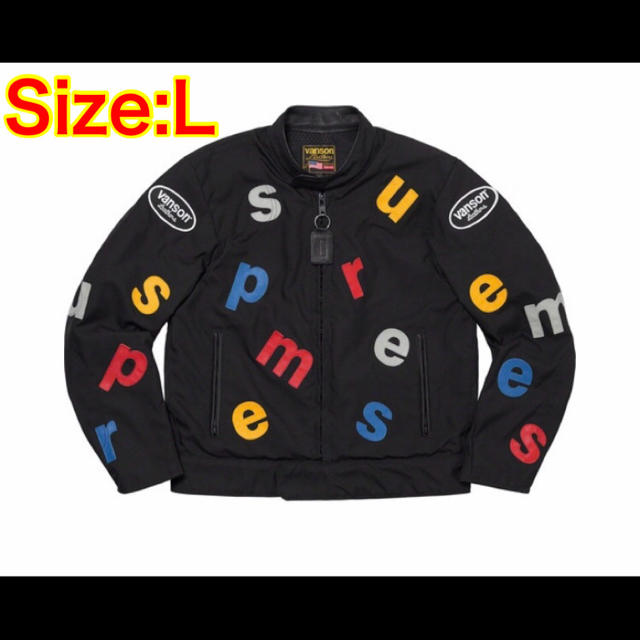 BlackSIZESupreme Vanson Leathers Cordura Jacket