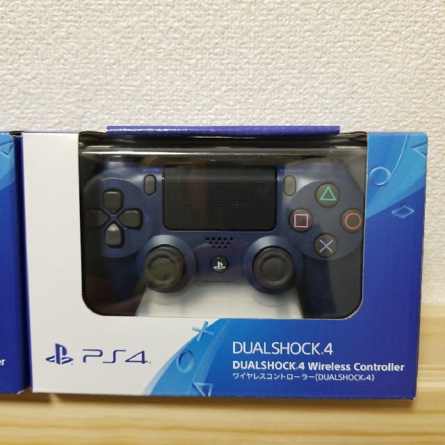 ps4PS4コントローラー デュアルショック4 ミッドナイトブルー　新品未開封　保証有