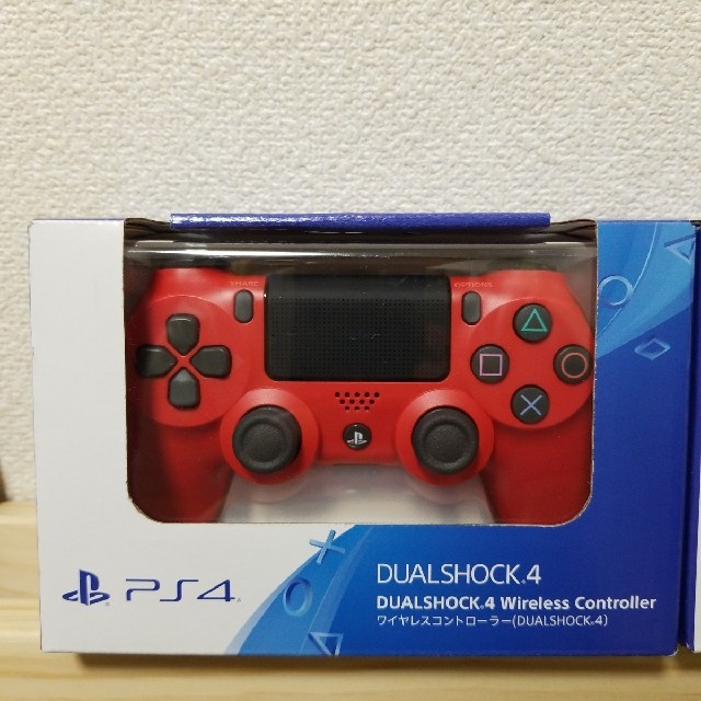 ps4PS4コントローラー DUALSHOCK4 　マグマレッド　新品未開封　保証有