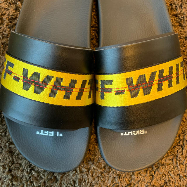 OFF-WHITE(オフホワイト)の41 OFF-WHITE INDUSTRIAL SLIDER シャワーサンダル メンズの靴/シューズ(サンダル)の商品写真