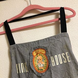 ピンクハウス(PINK HOUSE)の【最終お値下げ中】ピンクハウス　キューピーエプロンワンピース(ロングワンピース/マキシワンピース)