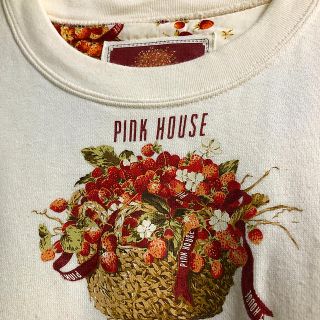 ピンクハウス(PINK HOUSE)の【最終お値下げ中】ピンクハウス　籠いちごのトレーナー(トレーナー/スウェット)