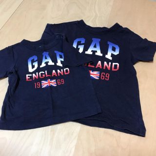 ベビーギャップ(babyGAP)の２枚セットお揃い兄弟リンクコーデ☆GAP☆80/110さらにタイムセール！(Tシャツ/カットソー)