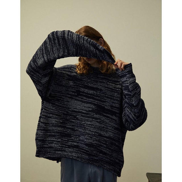 COMOLI(コモリ)のyoke 20ss 5G Back Zip Oversized Rib Knit メンズのトップス(ニット/セーター)の商品写真