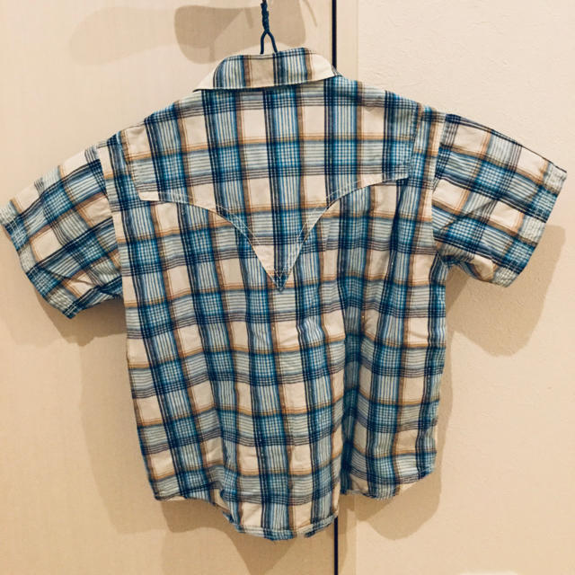 Levi's(リーバイス)のLevi‘s リーバイス　半袖チェックシャツ キッズ/ベビー/マタニティのキッズ服男の子用(90cm~)(Tシャツ/カットソー)の商品写真