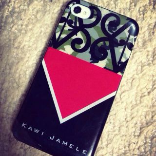 カウイジャミール(KAWI JAMELE)のiPhone case アラベスク柄(モバイルケース/カバー)