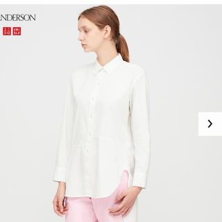 ユニクロ(UNIQLO)のUNIQLO JW ANDERSONＪWアンダーソン ロングシャツ2020ＳＳ(シャツ/ブラウス(長袖/七分))