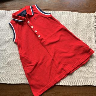 トミーヒルフィガー(TOMMY HILFIGER)のポロシャツ ノースリーブワンピース 90cm(ワンピース)