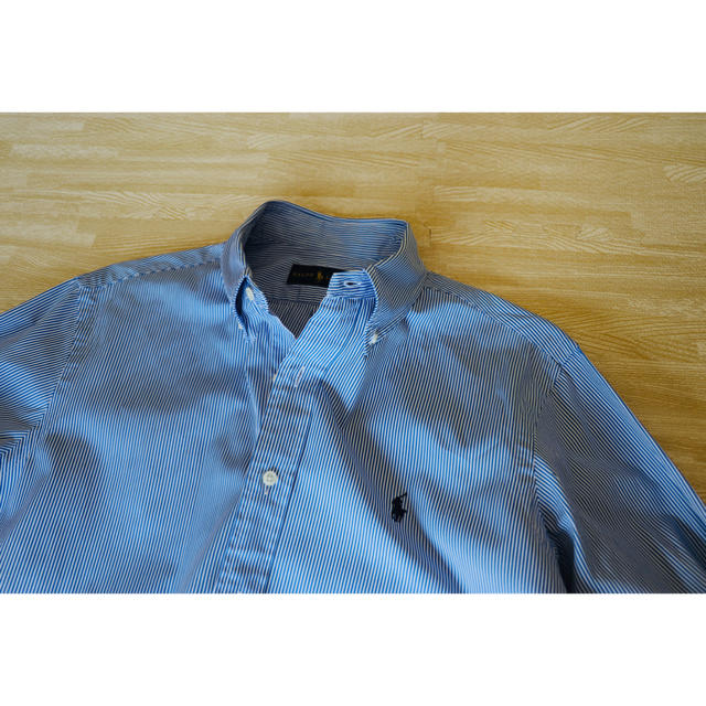 Ralph Lauren(ラルフローレン)のRalph Lauren メンズシャツ 水色ストライプ メンズのトップス(シャツ)の商品写真