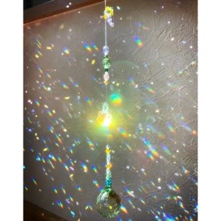 スワロフスキー(SWAROVSKI)の🌈サンキャッチャー　スワロフスキー★窓辺に下げて部屋で🌈を浴びる！癒される✨(モビール)