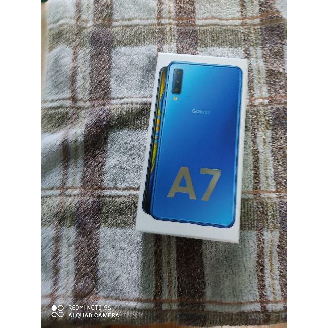 スマートフォン本体GALAXY A7 新品未開封 ブルー