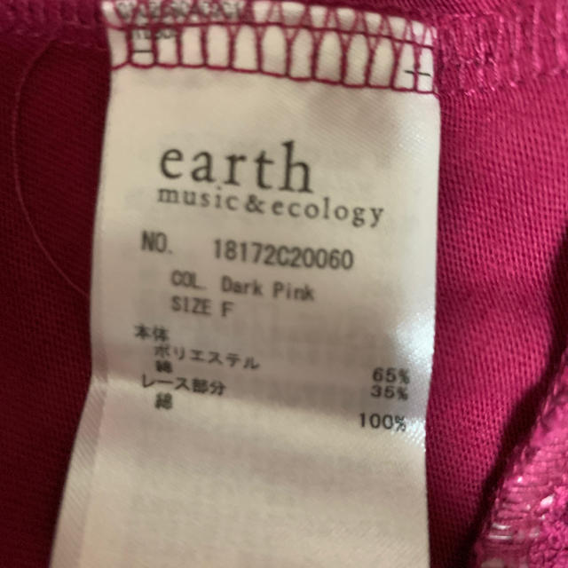 earth music & ecology(アースミュージックアンドエコロジー)のearth  レディースのトップス(Tシャツ(半袖/袖なし))の商品写真
