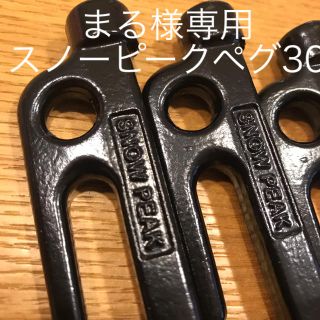 スノーピーク(Snow Peak)のまる様専用スノーピークペグ30(ライト/ランタン)