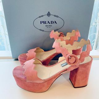 プラダ(PRADA)のPRADA プラダ サンダル ピンク(サンダル)