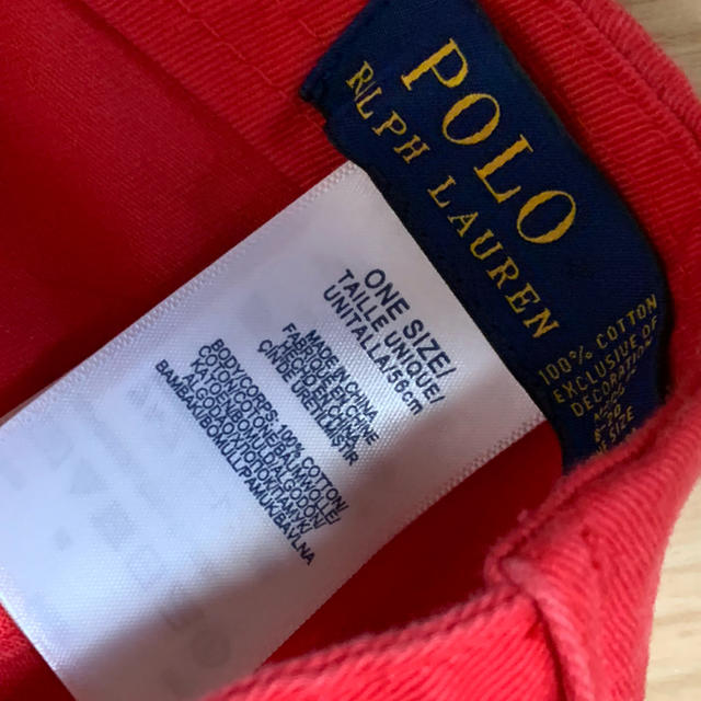 POLO RALPH LAUREN(ポロラルフローレン)のya様専用　ラルフローレン　キャップ　赤 キッズ/ベビー/マタニティのこども用ファッション小物(帽子)の商品写真