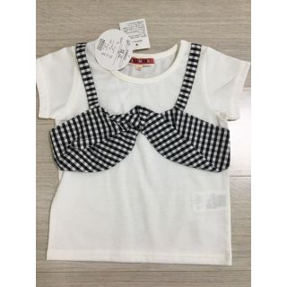 シマムラ(しまむら)の新品★100 女の子　半袖シャツ(Tシャツ/カットソー)