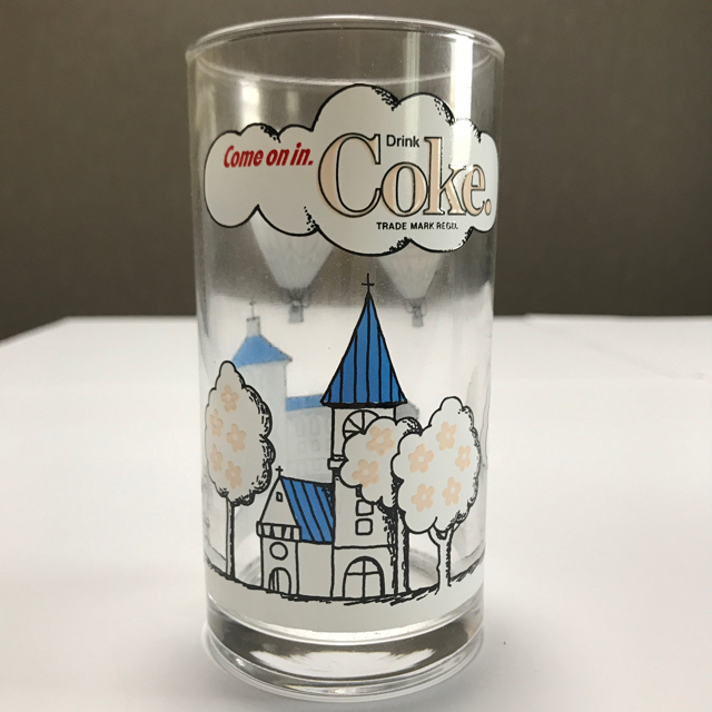 コカ・コーラ(コカコーラ)の【新品・未使用】昭和レトロCoca Cola 40年前ノベルティ バルーングラス エンタメ/ホビーのコレクション(ノベルティグッズ)の商品写真