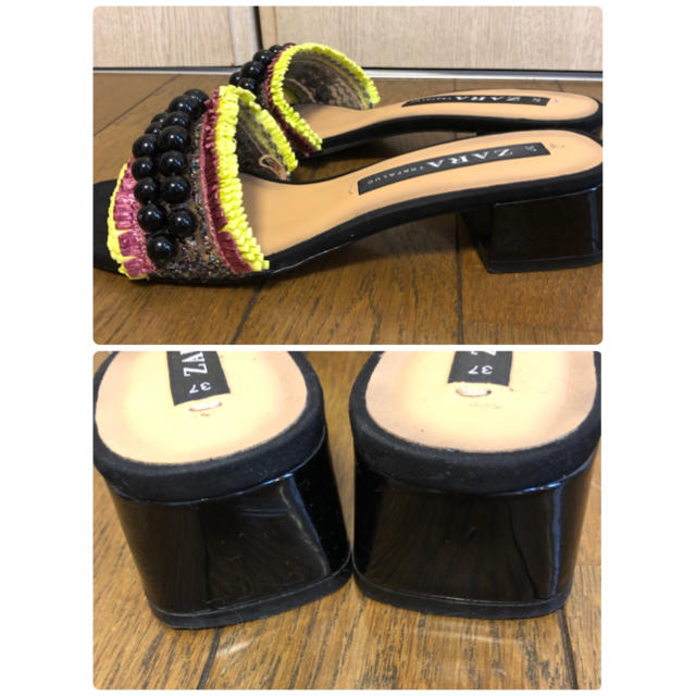 ZARA(ザラ)のZARA ビーズビジューサンダル レディースの靴/シューズ(サンダル)の商品写真