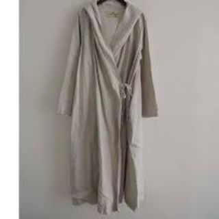 ネストローブ(nest Robe)のぴゃんぴゃん様専用　nest Robe　リネンフードカシュクールワンピース(ロングワンピース/マキシワンピース)