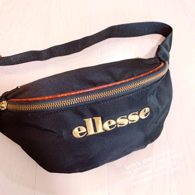 ellesse(エレッセ)の【ellesse】刺繍ウエストポーチ 美品　ヴィンテージ ウエポ レディースのバッグ(ボディバッグ/ウエストポーチ)の商品写真