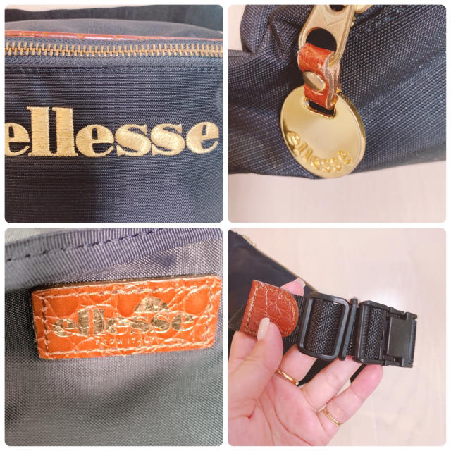 ellesse(エレッセ)の【ellesse】刺繍ウエストポーチ 美品　ヴィンテージ ウエポ レディースのバッグ(ボディバッグ/ウエストポーチ)の商品写真