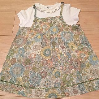 プチバトー(PETIT BATEAU)のＴシャツ ワンピース セット(Tシャツ/カットソー)