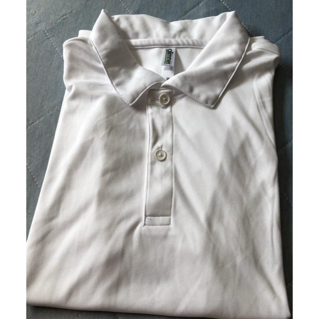 値下げ　白ポロシャツ　M メンズのトップス(ポロシャツ)の商品写真
