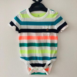 ベビーギャップ(babyGAP)の【baby GAP】ベビーギャップ ロンパース80 ボーダー(ロンパース)