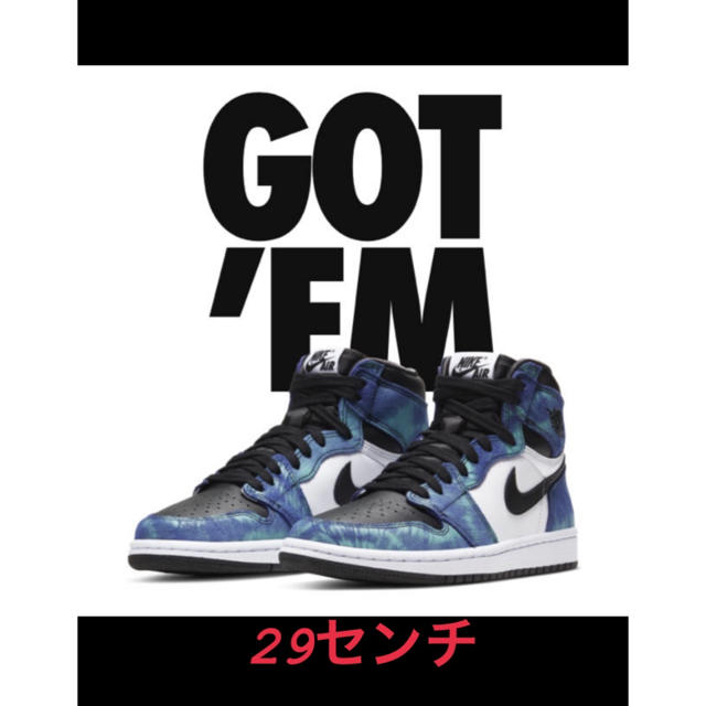 Air Jordan 1 wmns Tie-Dye 29センチ