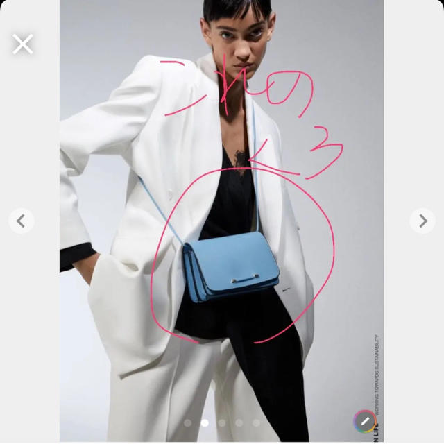 ZARA - ZARA ミニマリストレザークロスボディバッグ ショルダー ZARA - ZARA ミニマリストレザークロスボディバッグ ショルダー