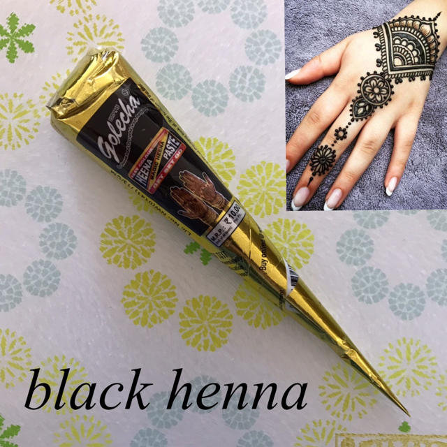 1本 BLACK ヘナタトゥー ペースト メヘンディ コーンタイプの通販 by 8man's shop｜ラクマ