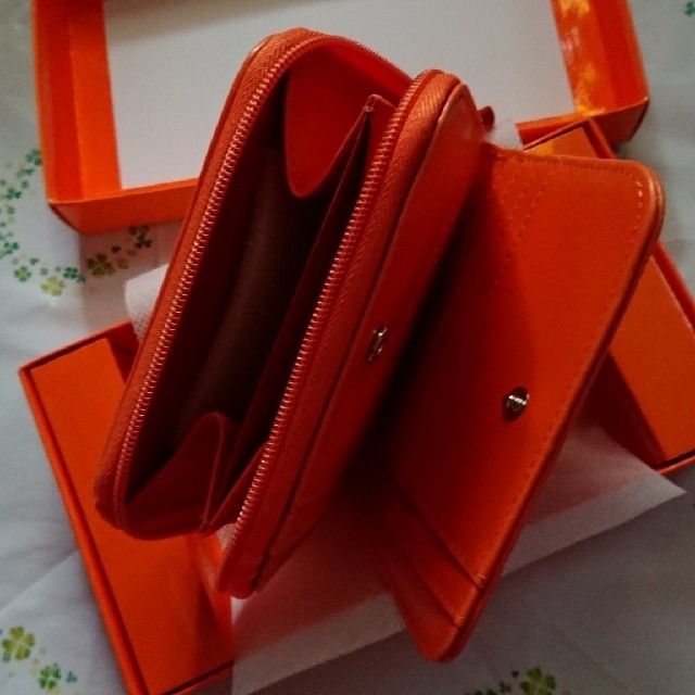 ハロ-キティファスナー付きワレット(オレンジ) ハロ-キティファスナー付きワレット(オレンジ)
