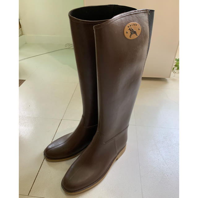 Dafna Boots(ダフナブーツ)のA⭐︎R様専用　ダフナ　ブラウンレインブーツ　37 レディースの靴/シューズ(レインブーツ/長靴)の商品写真