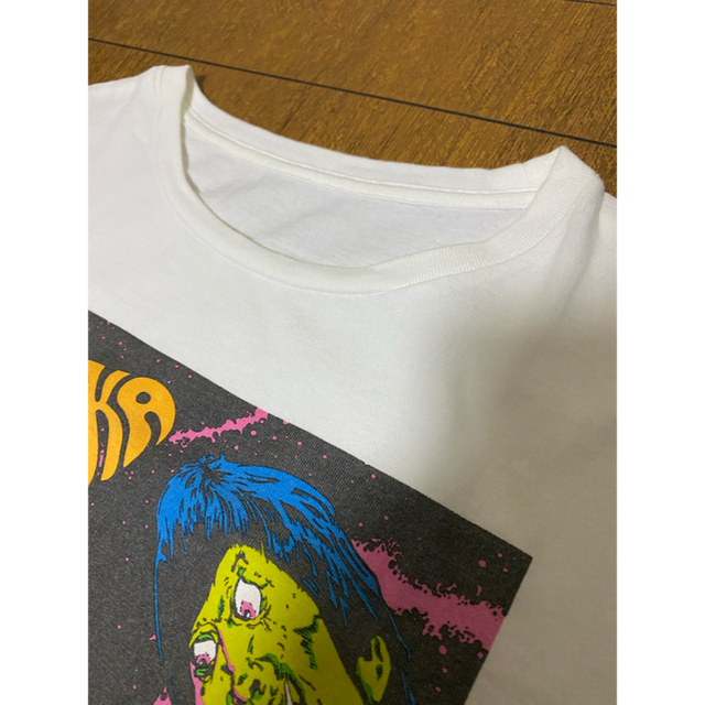 LED RECHWE(レッドリーチュエ)のPrint T-Shirt ホワイト Sサイズ WBA メンズのトップス(Tシャツ/カットソー(半袖/袖なし))の商品写真