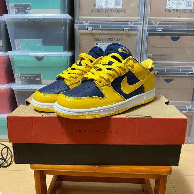 最終値下げ　NIKE DUNK low ミシガン　裏ダンク　ダンク　紺黄jordan1