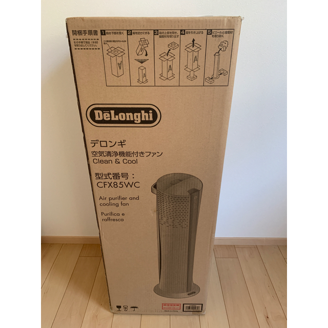 DeLonghi(デロンギ)のデロンギ　空気清浄機機能付きファン　CFX85WC スマホ/家電/カメラの生活家電(空気清浄器)の商品写真