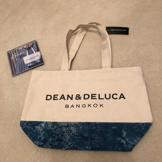 ディーンアンドデルーカ(DEAN & DELUCA)の新品未使用　DEAN＆DELUCA バンコク　藍染　ディーン＆デルーカ(トートバッグ)