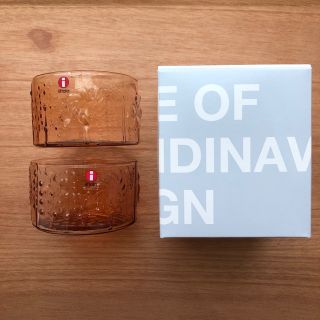 イッタラ(iittala)の②イッタラ　フローラ ボウル 80mm セビリアオレンジ(食器)